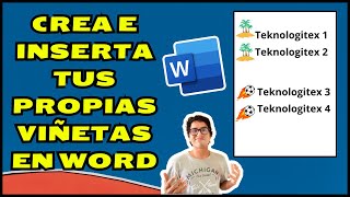 🟢Cómo CREAR e INSERTAR Tus Viñetas en Word💥 [upl. by Aniryt143]