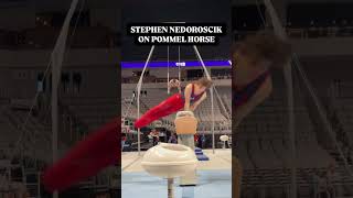 Stephen Nedorosciks Pommel Horse routine stephennedoroscik gymnast usagymnastics [upl. by Ruhnke]