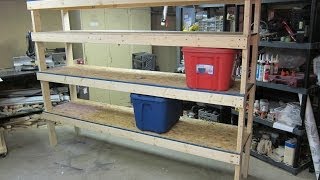 Storage Shelf  Cheap and Easy Build Plans [upl. by Patricia545]