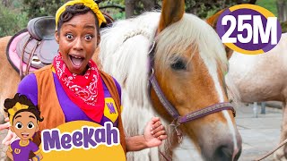 Meekah Learns to Take Care of Horses  Blippi and Meekah Kids TV [upl. by Kella]