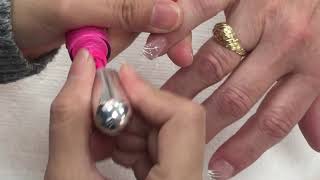 Very simple line nail artYouTube Amy Huynh [upl. by Nagey154]