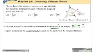 Concurrency of Medians Theorem [upl. by Ardua]