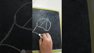 easy cap drawing for kids viralvideo shortvideo [upl. by Kayle545]