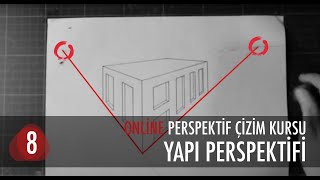 İki Kaçışlı Basit Yapı Perspektifi  Perspektif Kursu [upl. by Aihsetal]