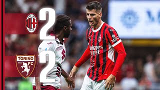 Morata and Okafor claw a point back in MilanTorino  AC Milan 22 Torino  Highlights Serie A [upl. by Yttap]