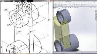 piezas en solidwork 2013 [upl. by Nosnhoj]