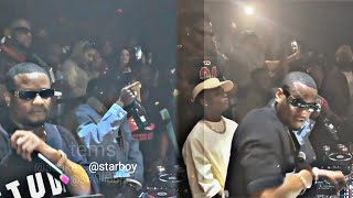 Wizkid vibing to his latest song at Koko London with DJ tunez and Seyi vibez [upl. by Airotciv]