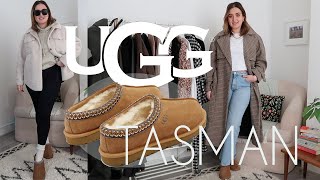 Ugg Tasman Slippers Worth the Hype Review amp Outfit Ideas  A Little Obsessed [upl. by Odrahcir]