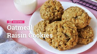 Delicious Oatmeal Raisin Cookies Recipe  Yummy PH [upl. by Bekki]