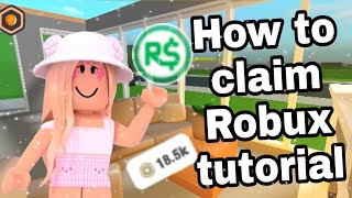 How To Claim Your Robux On Roblox Group Funds roblox Group [upl. by Kilgore436]