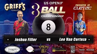 Joshua Filler vs Lee Van Corteza  2024 US Open 8Ball Championship [upl. by Aisset]