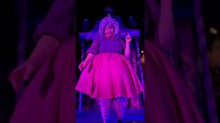 Mad Madam Mim at Oogie Boogie Bash 🧙‍♀️ disney disneyland oogieboogiebash swordinthestone [upl. by Jefferey]