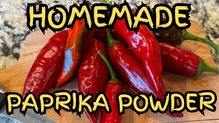 Making Paprika Powder From My Garden Peppers [upl. by Legnaesoj]