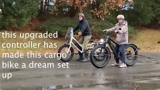 Radwagon to Powerwagon with 35 amp Controller upgrade Review  Dream ECargo bike setup [upl. by Akilat]