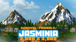 🌟Jasminia 120⚔️ 3000 x 3000❄️Survival FriendlyMMORPGFocused🌟minecraft [upl. by Crispen117]