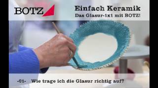 Einfach Keramik 1 Glasurauftrag [upl. by Einrae744]