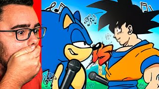 RAP BATTLE but with SONIC vs GOKU [upl. by Intruoc970]