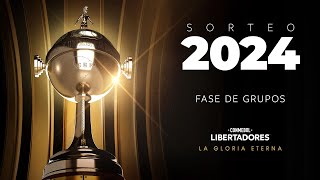 EN VIVO  SORTEO DE LA FASE DE GRUPOS  CONMEBOL LIBERTADORES 2024 [upl. by Ninazan]