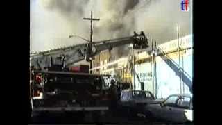 FDNY  5th Alarm Utica Ave Flatbush Brooklyn July 18 1993 [upl. by Adnauqahs631]