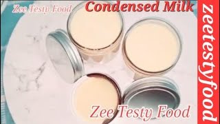 Instant Homemade Condensed Milk  Condensed Milk Recipe urdu amp Hindi by Zee Testy Food [upl. by Jezebel]