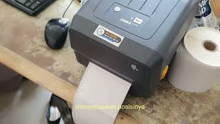 Cara Cepat Perbaiki Printer Thermal Yang Kertasnya Lompat  Kalibrasi Printer Thermal  Zebra ZD220 [upl. by Earej]