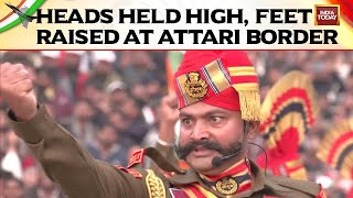 Watch Exceptional Beating Retreat Ceremony At AttariWagah Border This Year  Beating Retreat [upl. by Aniloj]