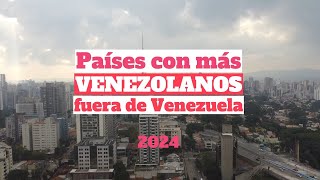 Países con más venezolanos fuera de Venezuela [upl. by Sedgewake811]