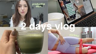 2 DAYS VLOG🍵 productive days workout uni black friday haul current readings amp more [upl. by Tterraj]