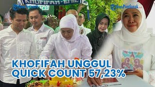 Hasil Quick Count Pilgub Jatim 100 Persen Khofifah Unggul 5723❗ [upl. by Nylrahs]