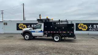 2013 Ford F550 Flatbed 4X4 Utility Truck [upl. by Flower544]