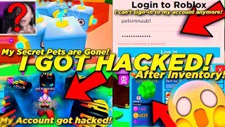 SOMEBODY HACKED MY ROBLOX ACCOUNT 😡 AND HE TOOK ALL MY SECRET PETS 😭 BY A ANONYMOUS HACKER 💻 [upl. by Ailad597]