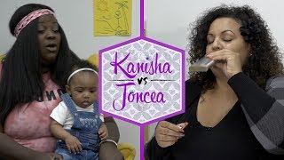 Kanisha vs Joncea  Babysitting Challenge ft Savannah aka Ling Ling  All Def Women [upl. by Risan]