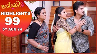 Malli Serial  EP 99 Highlights  5th Aug 2024  Nikitha  Vijay  Saregama TV Shows Tamil [upl. by Perot]