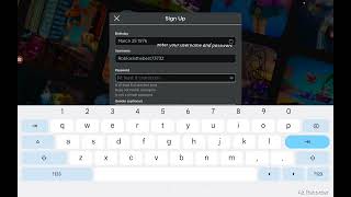 video tutorial on signing up on mobile Roblox [upl. by Mathre]