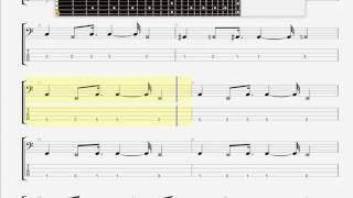 Bowie David The Prettiest Star BASS GUITAR TAB [upl. by Eiboj883]