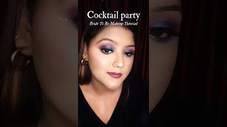 Cocktail 🍸party makeup tutorial makeuptutorial makeup bridalmakeup makeuplook trending grwm [upl. by Urquhart403]