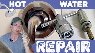 Shower Valve Cartridge Replacement NO HOT WATER FIX [upl. by Hawley]