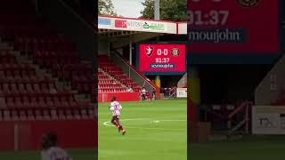 SCENES as CHELTENHAM SCORE LATER WINNER vs Harrogate 😱⚽️ limbs goal shorts football [upl. by Lerat276]