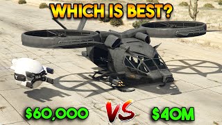 GTA 5 CHEAPEST VS MOST EXPENSIVE MILITARY HELICOPTER WHICH IS BEST [upl. by Lasyrc]