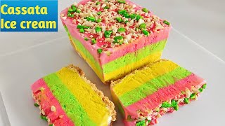 Cassata Ice Cream Recipe  Homemade Cassata Ice Cream  Easy Cassata Ice Cream Recipe [upl. by Nylodam310]