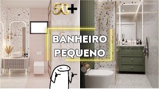 55 MODELOS DE BANHEIROS PEQUENOS PARA INSPIRAR  DICA DE DECORAÃ‡ÃƒO PARA BANHEIRO PEQUENO [upl. by Domph]