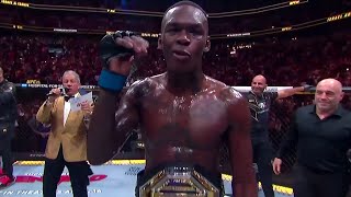 Israel Adesanya Octagon Interview  UFC 287 [upl. by Shaff]