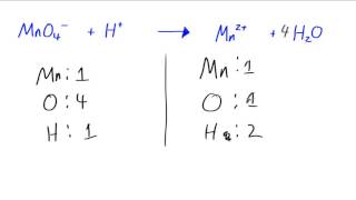 OCR AS Chemistry  Balancing Ionic Equations  example 2 [upl. by Enaoj]