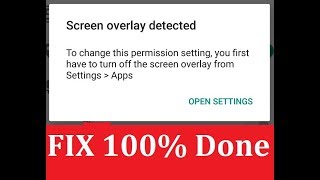 Screen Overlay Detected Letv Le 1s Fix 100 Done [upl. by Noraha]