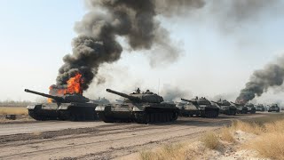 Terrifying Moment German LEOPARD Tenk Attack Destroys Russian Troops Russian T90MOn the Way [upl. by Arbmik]