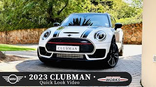 2023 MINI Clubman  John Cooper Works  Nanuq White  Quick Look [upl. by Uranie29]