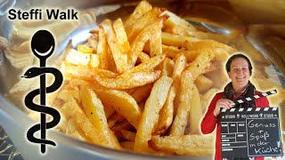 Pommes Frites aus echten Kartoffeln fettarm und ohne Zusätze mit dem Airfryer ® [upl. by Akli392]