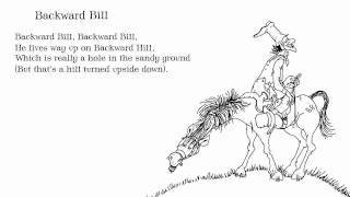 Shel Silverstein Backward Bill from A Light in the Attic [upl. by Nalor]