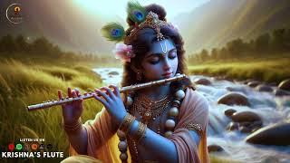 Meditative Lord Krishna Flute Music  Positive Energy Relaxing Body and Mind Yoga [upl. by Nylecyoj]