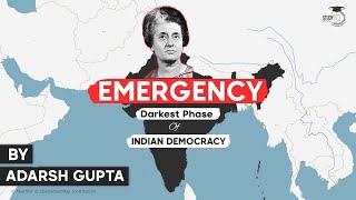 Emergency Provisions in Indian Constitution History of National Emergency 1975  Indian Polity UPSC [upl. by Mikkanen]